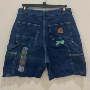 Carhartt Dark Blue Jean Shorts